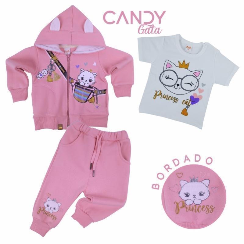 Conjunto de niña bebe CANDY GATA